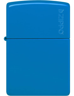 ENCENDEDOR ZIPPO SKY BLUE MATTE CON LOGO 2